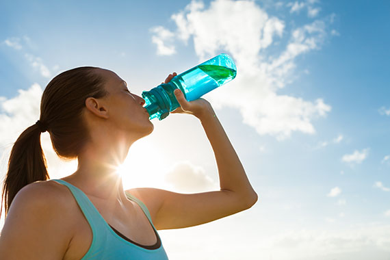 Ausreichend trinken im Sommer